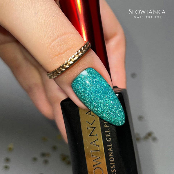 423 ELECTRIC TURQUOISE- Slowianka Nail Trends Soak Off Gel / Hybrid Nail Polish "BIKINI PARTY" Collection - Slowianka Nail Trends USA