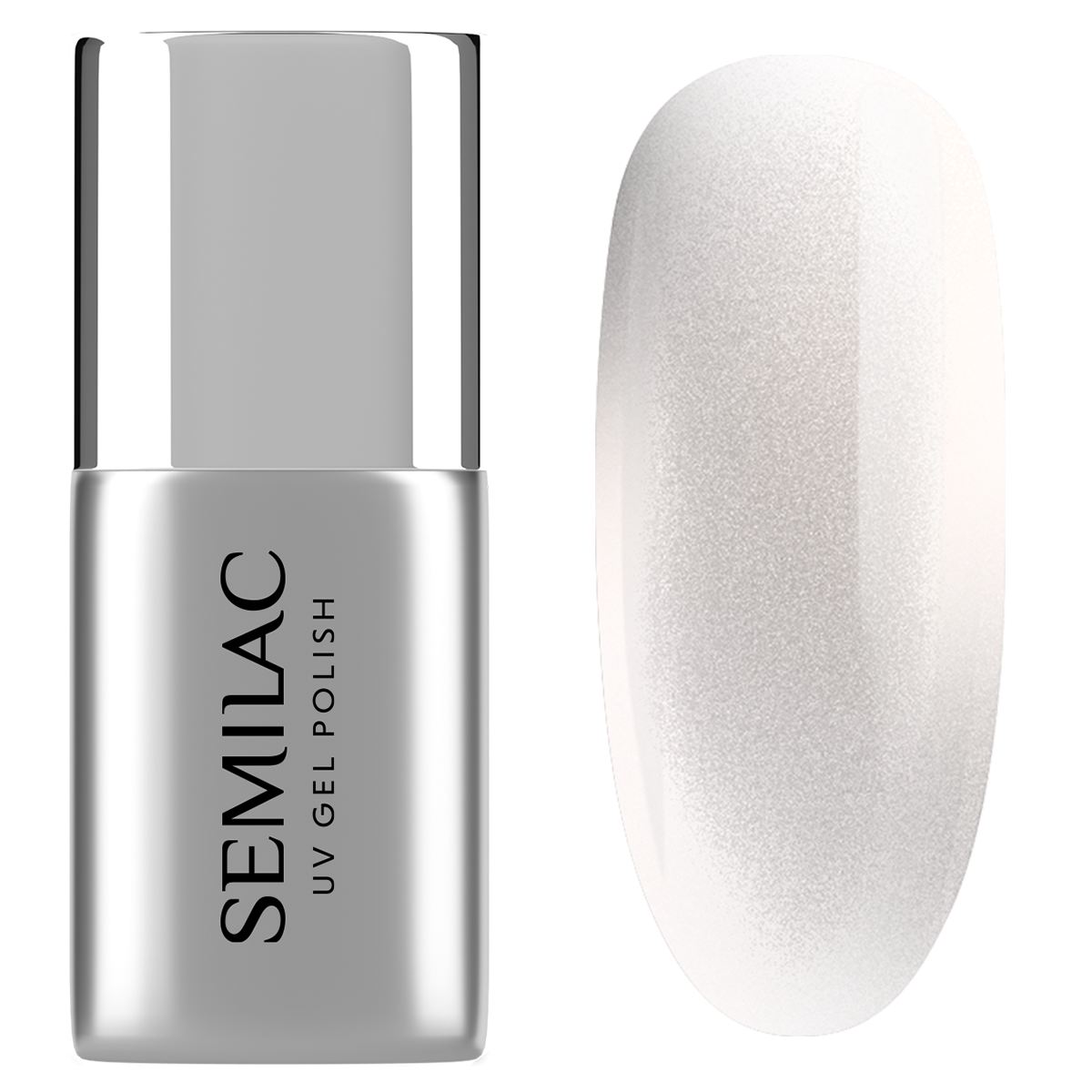 T35 Semilac Top No Wipe Silver Gloss