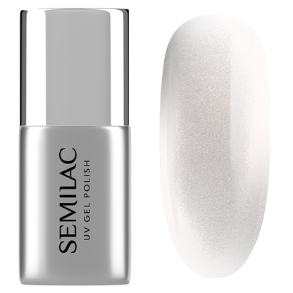 T35 Semilac Top No Wipe Silver Gloss