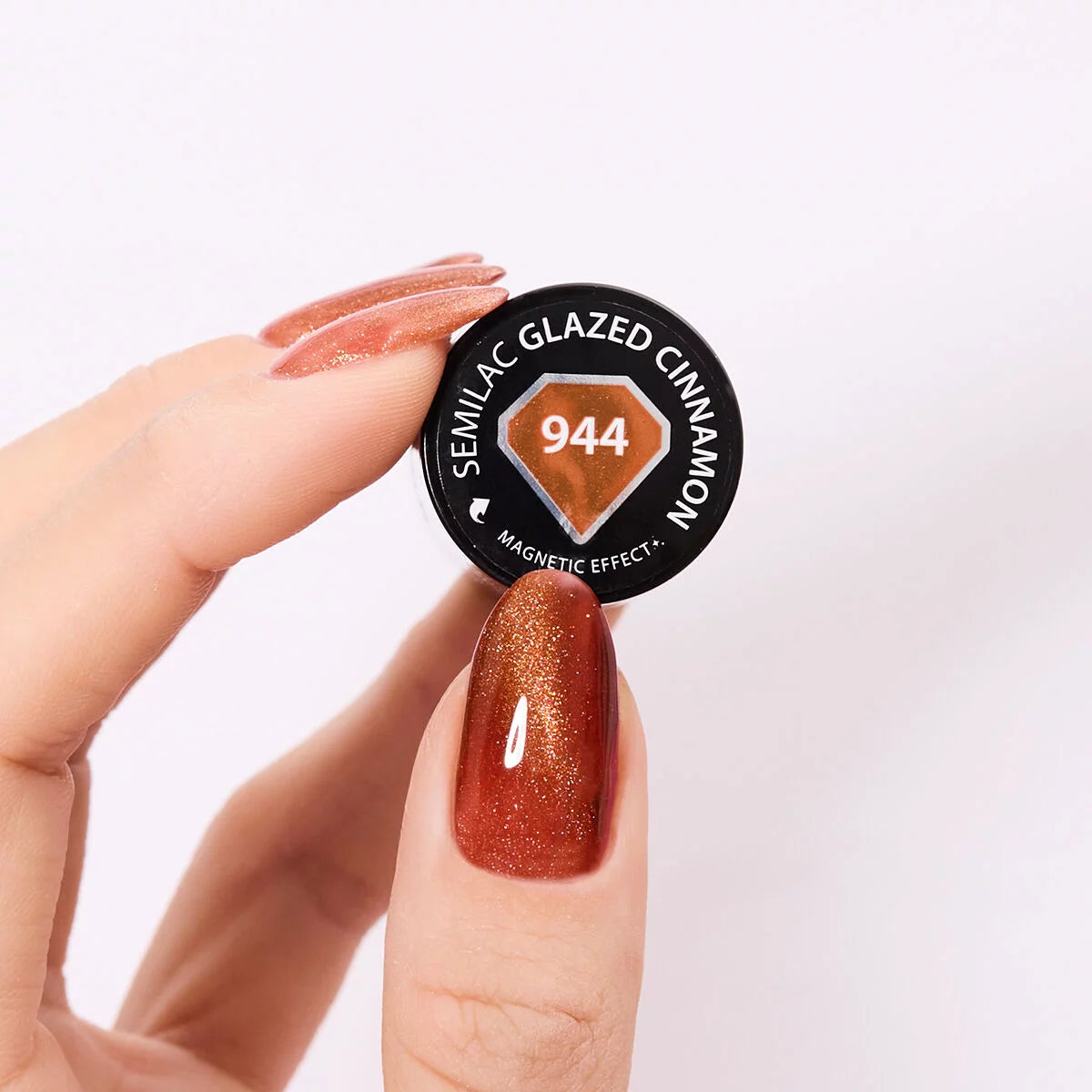 944 Glazed Cinnamon - Semilac Soak Off Gel / Hybrid Nail Polish