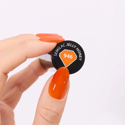 946 Jelly Honey - Semilac Soak Off Gel / Hybrid Nail Polish