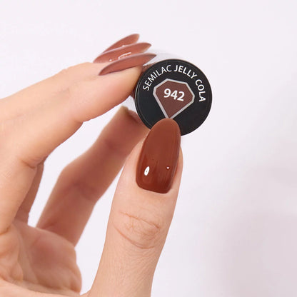 942 Jelly Cola - Semilac Soak Off Gel / Hybrid Nail Polish