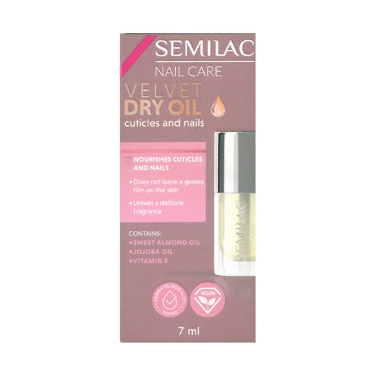 Semilac Nail Care Velvet Dry Oil for Nails and Cuticles 7 ml