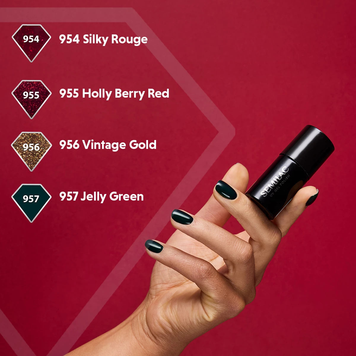 951 Silver Magnetic - Semilac Soak Off Gel / Hybrid Nail Polish