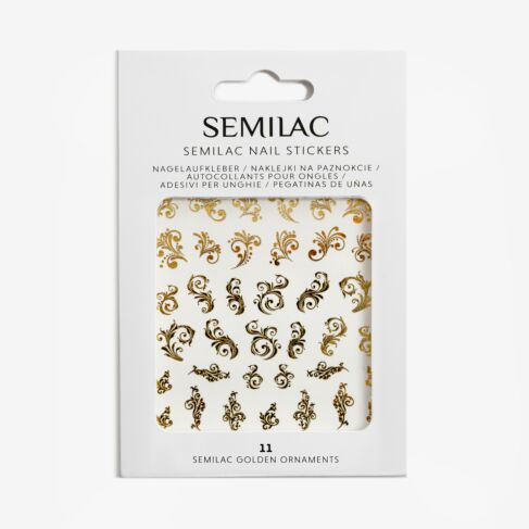 11 GOLDEN ORNAMENTS Semilac Nail Stickers