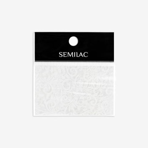 13 WHITE LACE Semilac Nail Transfer Foil