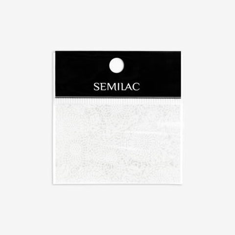 14 WHITE LACE Semilac Nail Transfer Foil