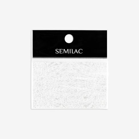 15 WHITE LACE Semilac Nail Transfer Foil