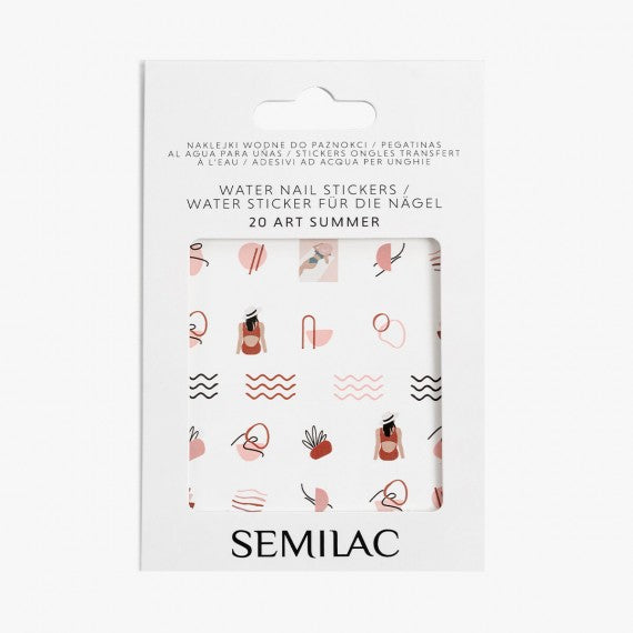 20 ART SUMMER Semilac Nail Stickers
