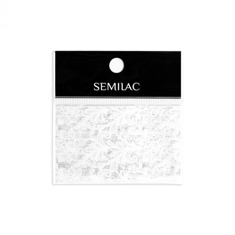 23 WHITE LACE Semilac Nail Transfer Foil