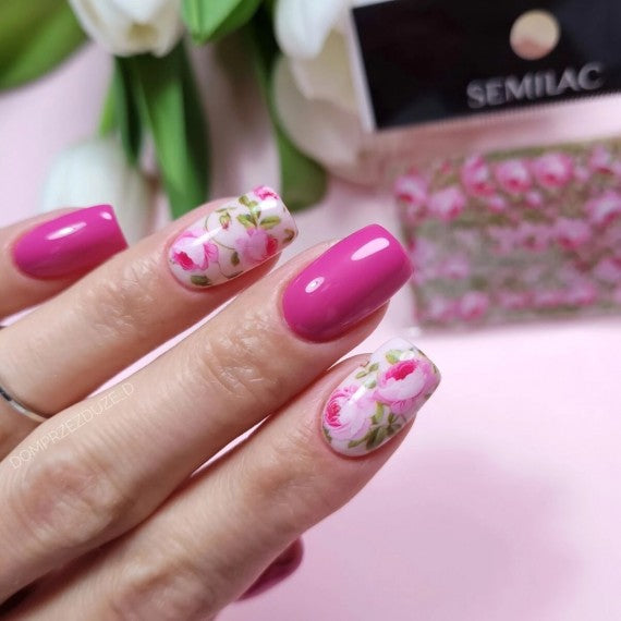 32 BLOOMING FLOWERS Semilac Nail Transfer Foil