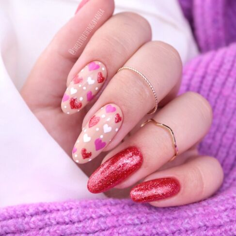 392 RED HEARTBREAKER Semilac Soak Off Gel / Hybrid Nail Polish - "LOVE IS IN THE NAILS" Collection