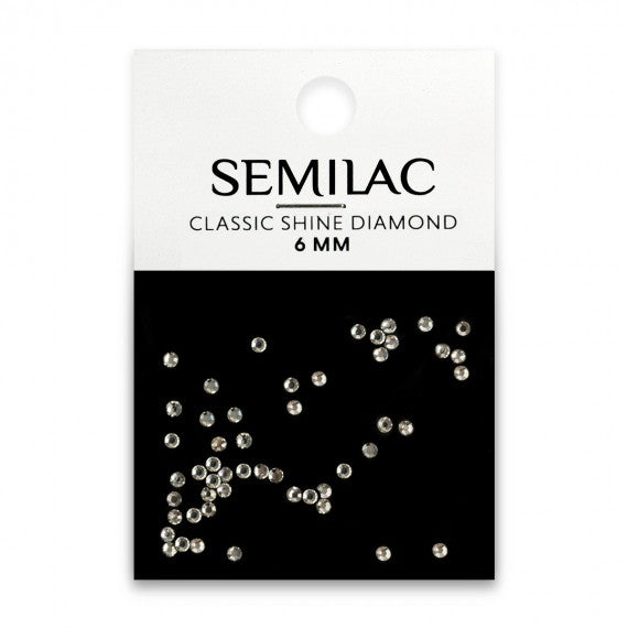 Semilac CLASSIC SHINE DIAMOND 6MM - Nail Art Decorations 50 PCS