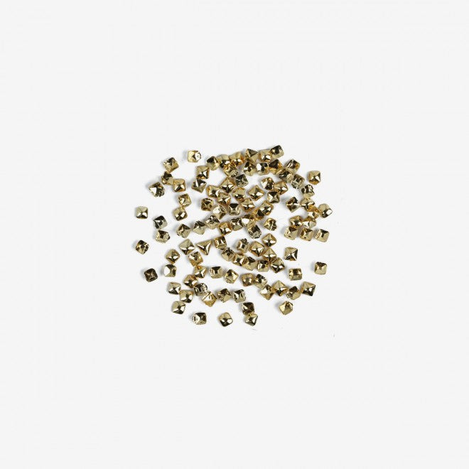 762 SMALL GOLD SQUARE  Semilac Nail Art Decorations 100 pcs - SemilacUSA