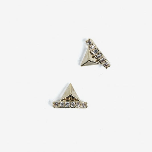 782 GOLD PYRAMIDS  Semilac Nail Art Decorations 2 pcs - SemilacUSA