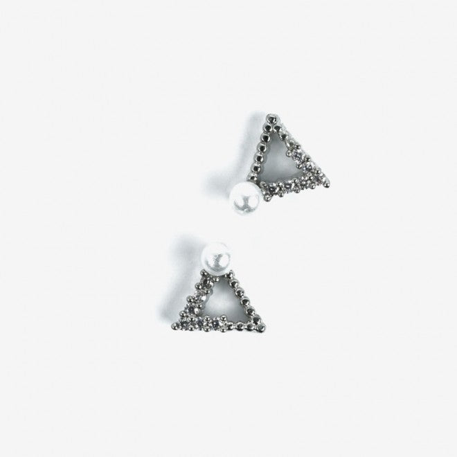 785 SILVER TRIANGLES  Semilac Nail Art Decorations 2 pcs - SemilacUSA