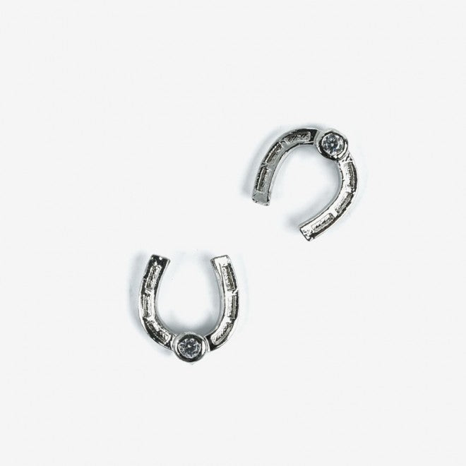 787 SILVER HORSESHOES  Semilac Nail Art Decorations 2 pcs - SemilacUSA