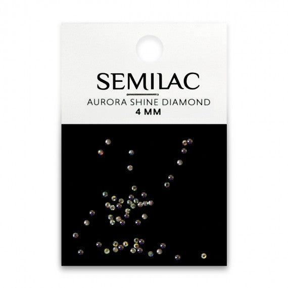 Semilac AURORA SHINE DIAMOND 4MM - Nail Art Decorations 50 PCS