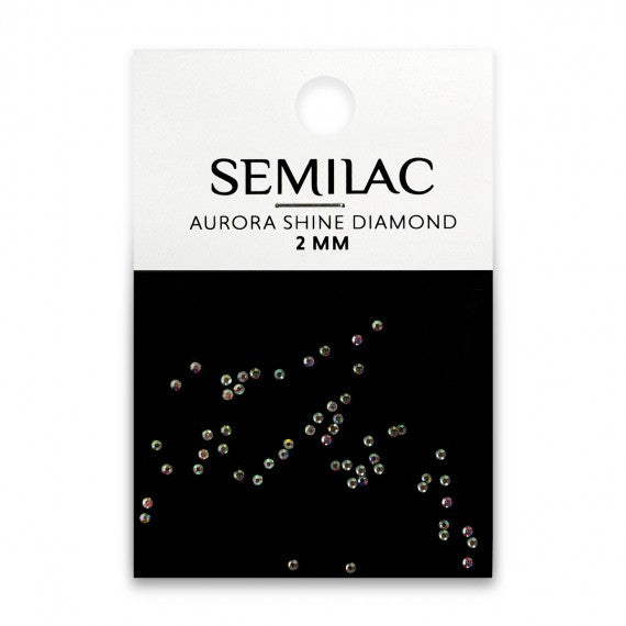 Semilac AURORA SHINE DIAMOND 2MM - Nail Art Decorations 50 PCS
