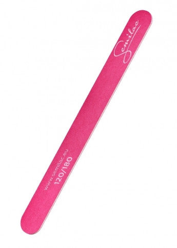 Semilac Straight Wooden Nail File PINK 120/180 - SemilacUSA