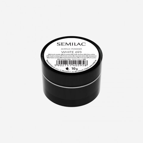 693 Semilac Acrylic Powder White - SemilacUSA