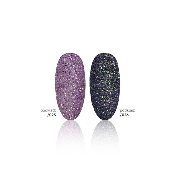 04 PURPLE SAND- Slowianka Nail Trends nail art Powder sample  nail tips