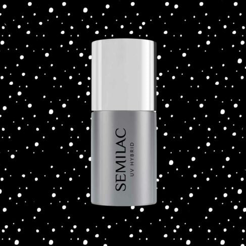 Semilac T19 TOP NO WIPE WHITE SPRINKLES 7ml -  Soak Off Gel / Hybrid Nail Polish